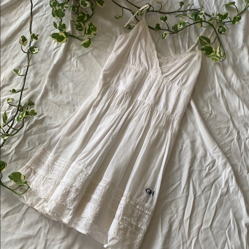 White dress with cute detailing